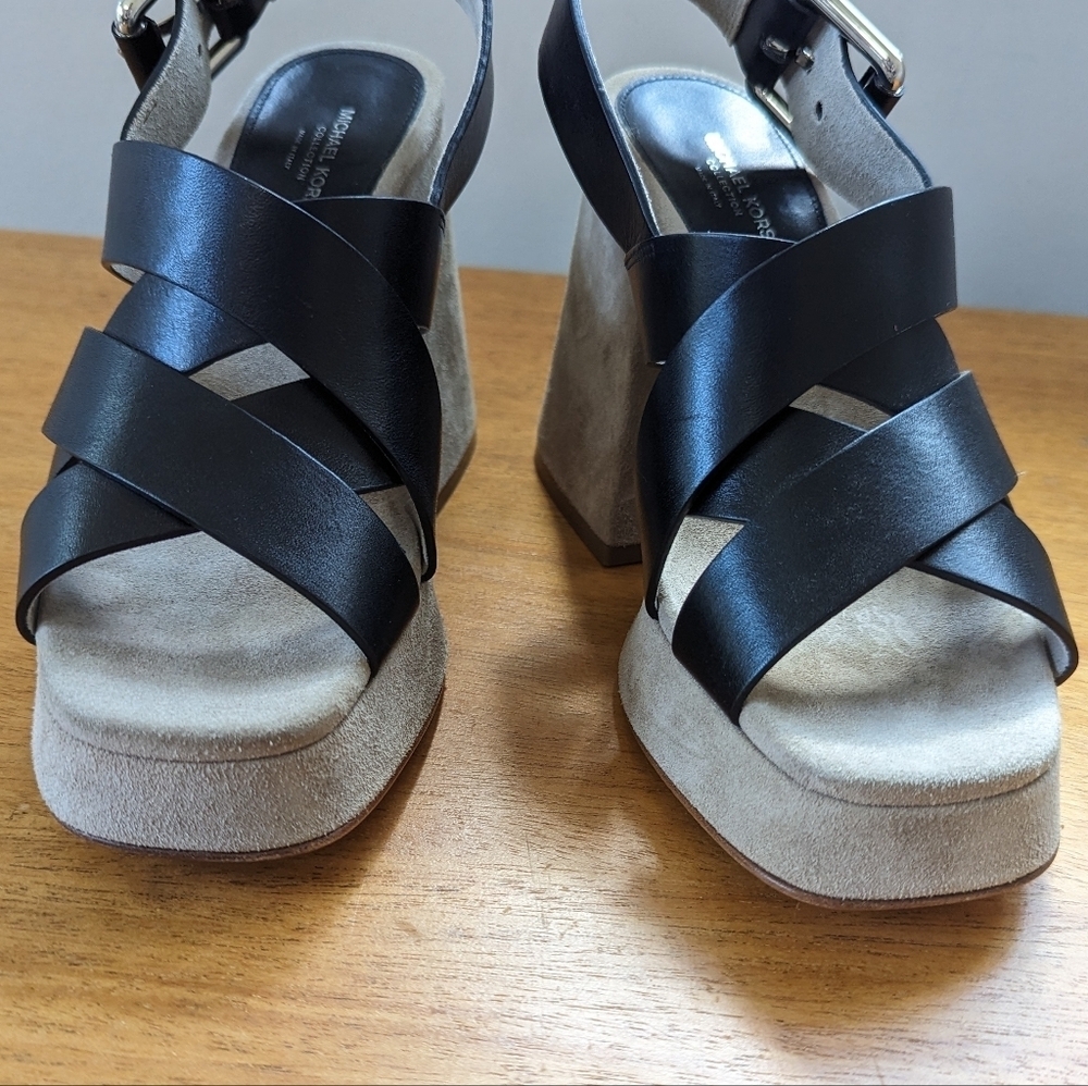 Michael Kors Collection Chunky Platform Leather‎ … - image 10